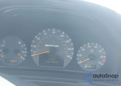 2002 Mercedes-Benz Clk 55 Amg z USA, uszkodzony, nr VIN WDBLK74G82T114948